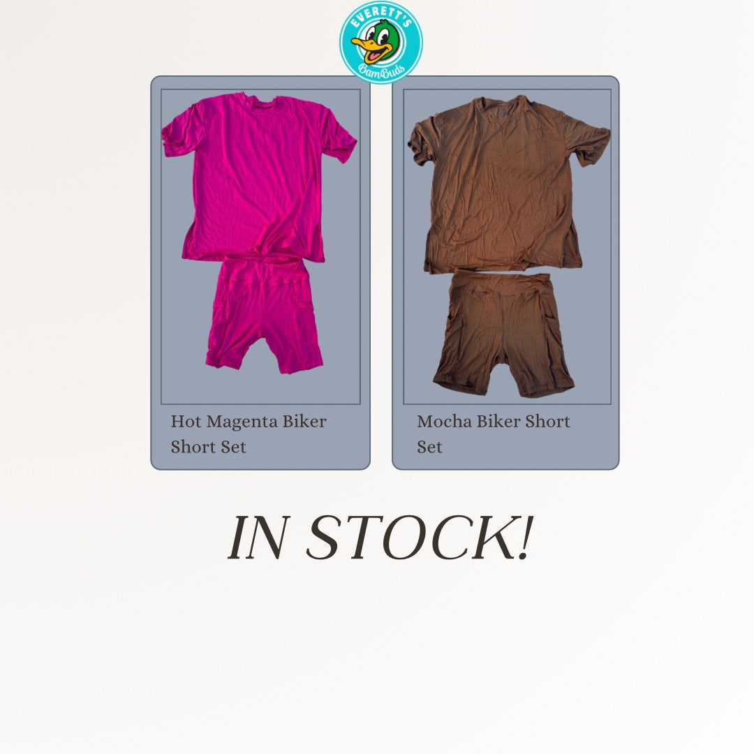 Mocha Biker Short Set